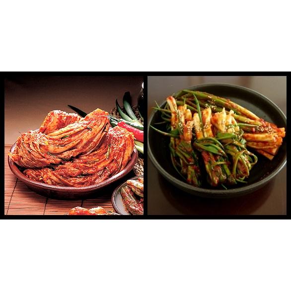 純農園 鶴橋おいしい キムチ1kg +【純農園】ネギキムチ1kg■韓美食■韓国食品■韓国食材■韓国キ...