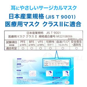 耳にやさしいサージカルマスク ふつうサイズ ホ...の詳細画像4