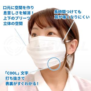 冷感マスク 不織布 50枚入 4箱 200枚 ...の詳細画像5