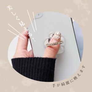 クリア スマホリング 透明 ダイヤモンド 風 ...の詳細画像3