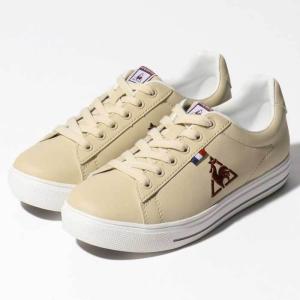 ルコック スポルティフ レディース スニーカー テルナ バウンド コート le coq sportif TELUNA BOUND COURT ベージュ QL1TJC03BG｜uptowndeluxe