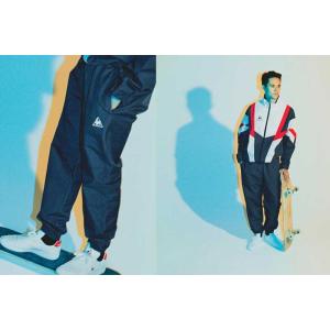 ルコック スポルティフ ナイロン ロング パンツ le coq sportif NYLON LONG PANTS QLMLJA20MT｜uptowndeluxe