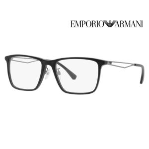 EMPORIO ARMANI エンポリオアルマーニ EA3214D 5001 56 伊達 メガネ 眼鏡 スクエア アジアンモデル コンビネーション メンズ ユニセックス｜upup