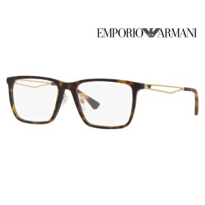 EMPORIO ARMANI エンポリオアルマーニ EA3214D 5002 56 伊達 メガネ 眼鏡 スクエア アジアンモデル コンビネーション メンズ ユニセックス｜upup