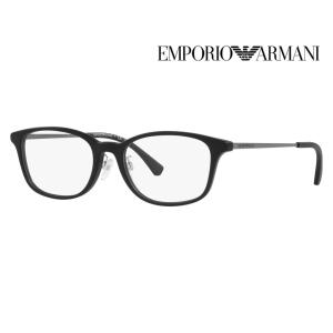 EMPORIO ARMANI エンポリオアルマーニ EA3217D 5001 52 伊達 メガネ 眼鏡 スクエア ウェリントン メンズ ジャパンコレクション｜upup
