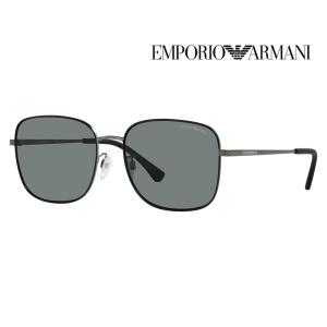 EMPORIO ARMANI エンポリオアルマーニ サングラスEA2117D 309881 58 アジアンモデル スクエア メタル メンズ｜upup