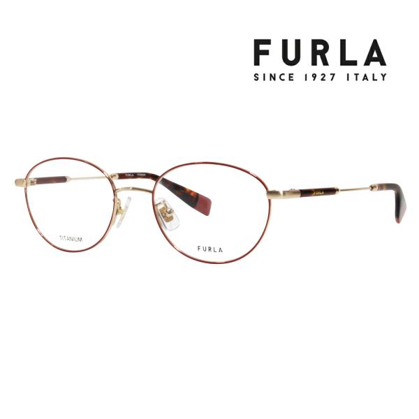 FURLA フルラ メガネ VFU525J 0323 50 ラウンド ジャパンモデル レディース チ...