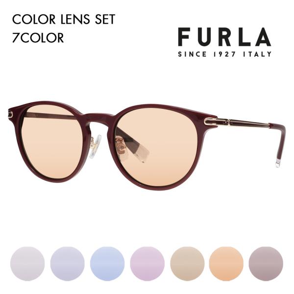 FURLA フルラ サングラス カラーレンズセット メガネ SFU744J G96P 50 ボストン...