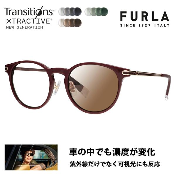 FURLA フルラ サングラス 調光レンズセット メガネ SFU744J G96P 50 レディース...