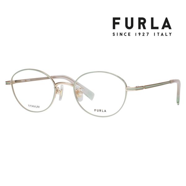 FURLA フルラ 眼鏡 伊達メガネ VFU751J 0I88 48 オーバル ボストン ジャパンモ...