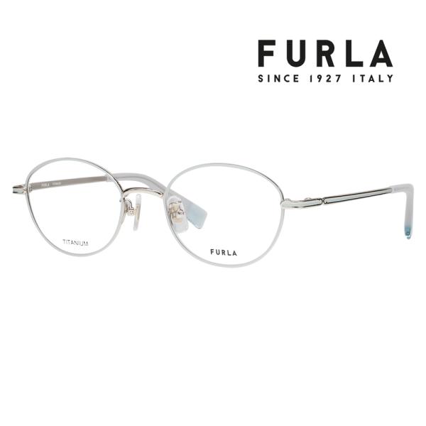 FURLA フルラ 眼鏡 伊達メガネ VFU751J I88A 48 オーバル ボストン ジャパンモ...