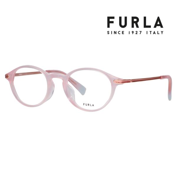FURLA フルラ 眼鏡 伊達メガネ VFU753J 09AH 46 オーバル ボストン  ジャパン...