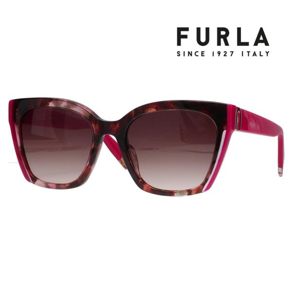 FURLA フルラ サングラス メガネ SFU708 06yd 54 スクエア ウエリントン グロー...