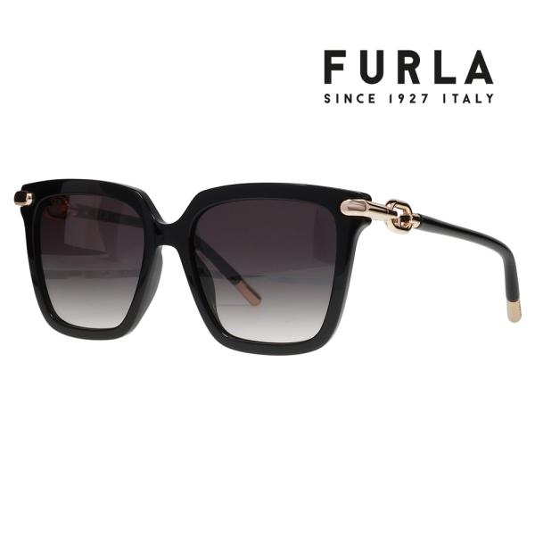 FURLA フルラ サングラス メガネ SFU713 0700 53 スクエア ウエリントン グロー...