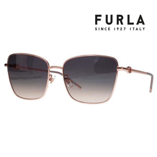 FURLA フルラ サングラス メガネ SFU714 08FC 58 スクエア ウエリントン グロー...