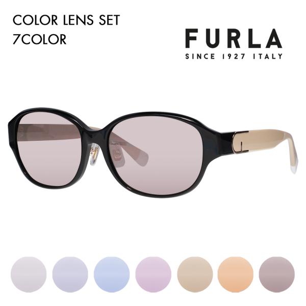 FURLA フルラ サングラス カラーレンズセット メガネ SFU849J 700P 55 オーバル...