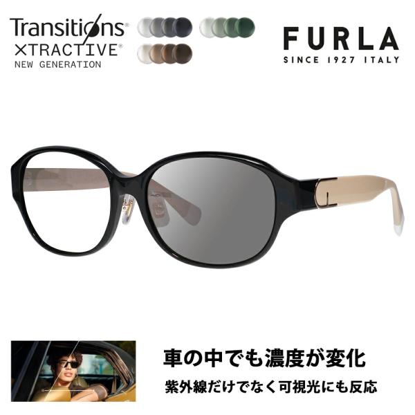 FURLA フルラ サングラス 調光レンズセット メガネ SFU849J 700P 55 レディース...