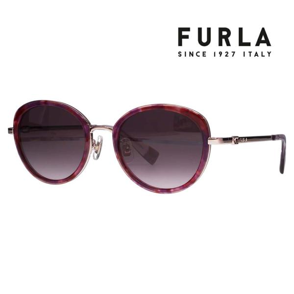 FURLA フルラ サングラス メガネ SFU857J 0K1B 52 キャットアイ ボストン ジャ...