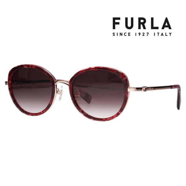 FURLA フルラ サングラス メガネ SFU857J 0S02 52 キャットアイ ボストン ジャ...