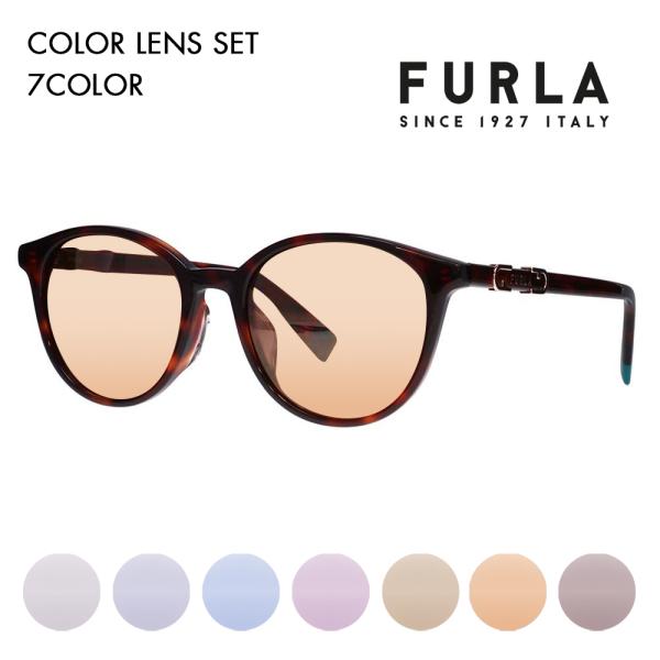 FURLA フルラ サングラス カラーレンズセット メガネ SFU850J 745P 51 ボストン...