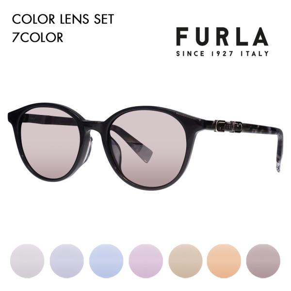 FURLA フルラ サングラス カラーレンズセット メガネ SFU850J 90EP 51 ボストン...
