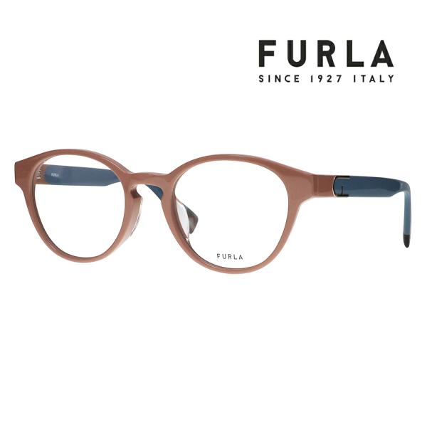 FURLA フルラ 眼鏡 伊達メガネ VFU862J 01FF 49 ボストン セル ジャパンモデル...