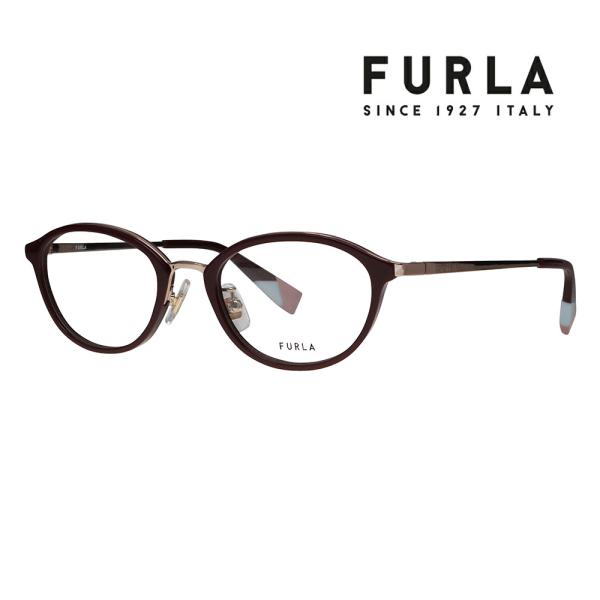FURLA フルラ 眼鏡 伊達メガネ VFU863J 06Y1 48 オーバル ジャパンモデル レデ...