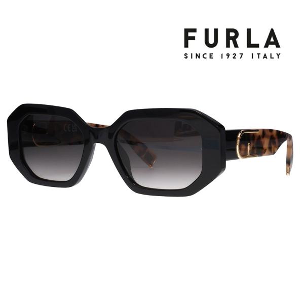 FURLA フルラ サングラス SFU815V 700Y 54 ヘキサゴン セル レディース