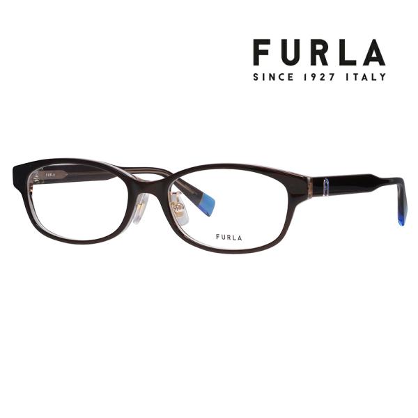 FURLA フルラ 眼鏡 伊達メガネ VFU968J 01BA 51 スクエア セル ジャパンモデル...