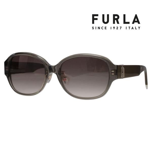 FURLA フルラ サングラス SFUA39J 0U70 54 オーバーサイズ オーバル セル レデ...