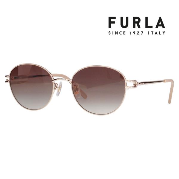 FURLA フルラ サングラス SFUA45J 594P 53 ラウンド メタル レディース 偏光