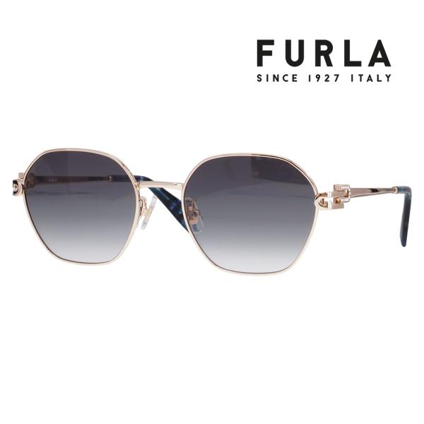 FURLA フルラ サングラス SFUA47J 0594 52 多角形 ヘキサゴン メタル レディー...