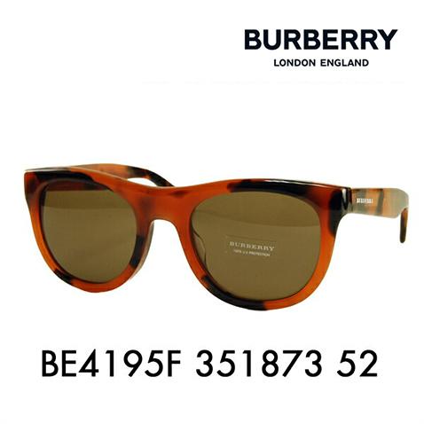 オススメ価格 バーバリー BURBERRY サングラス BE4195F 351873 52 伊達 メ...