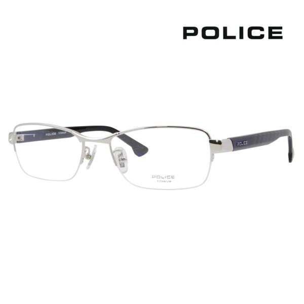 ポリス メガネフレーム POLICE VPLB72J 0579 54 伊達眼鏡 メガネ スクエア ナ...