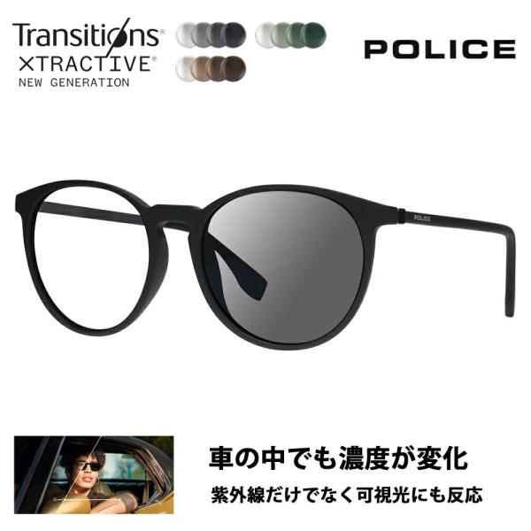 ポリス サングラス 調光レンズセット SPL983I U28X 53 POLICE 復刻別注モデル ...