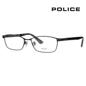 ポリス メガネフレーム POLICE VPLN73J 0530 54 メタル スクエア メンズ レディース 伊達 眼鏡 メガネ