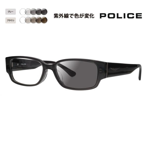 ポリス メガネフレーム サングラス 調光レンズセット POLICE VPLP36J 04AL 54 ...