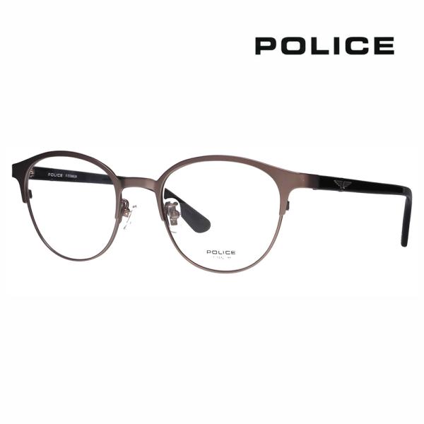 ポリス メガネフレーム POLICE VPLQ53J 0627 50 メンズ ボストン チタン コン...