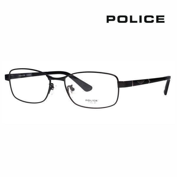 ポリス メガネフレーム POLICE VPLQ50J 0530 54 メンズ スクエア チタン ジャ...