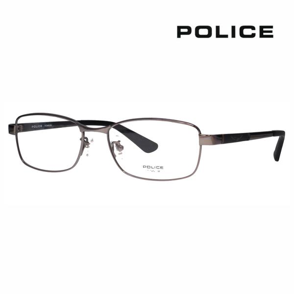 ポリス メガネフレーム POLICE VPLQ50J 0568 54 メンズ スクエア チタン ジャ...