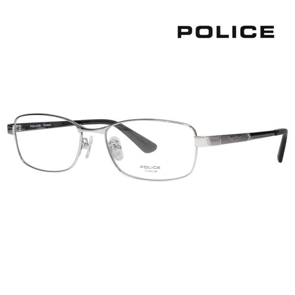 ポリス メガネフレーム POLICE VPLQ50J 0583 54 メンズ スクエア チタン ジャ...