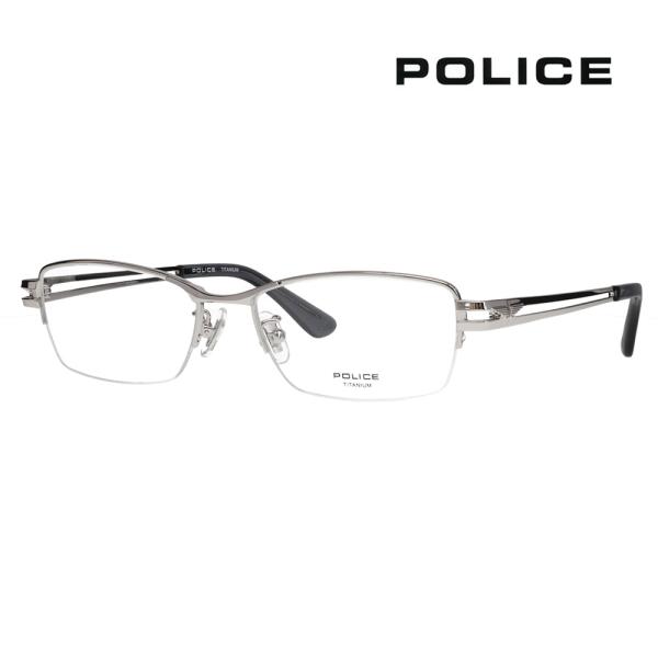 ポリス メガネフレーム POLICE VPLR33J 0579 54 メンズ スクエア ナイロール ...