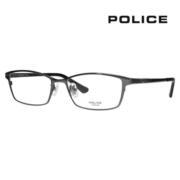 ポリス メガネフレーム POLICE VPLR35J 0S1D 54 メンズ スクエア チタン シー...