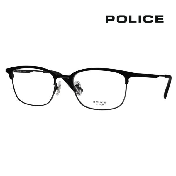 ポリス メガネフレーム POLICE VPLR36J 0S1D 52 メンズ ウェリントン メタルブ...