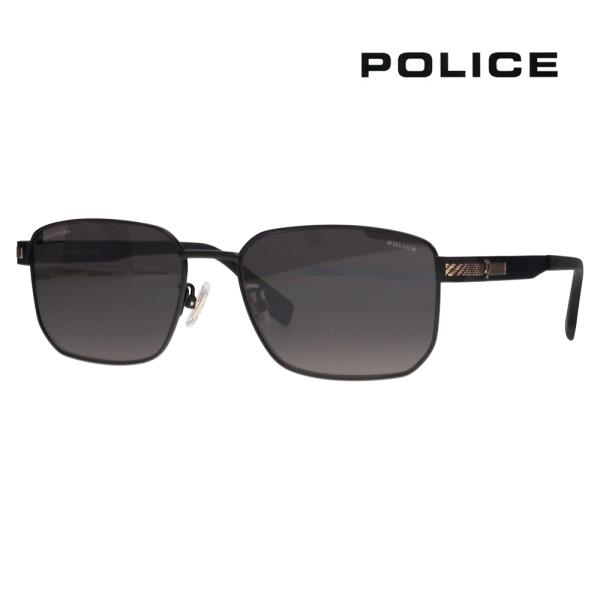 ポリス サングラス SPLT66J 531P 57 POLICE スクエア チタン チタニウム メン...