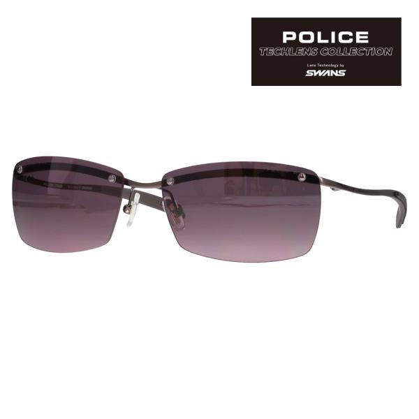 ポリス サングラス SPLT77J 627P 60 POLICE スクエア チタン チタニウム メン...
