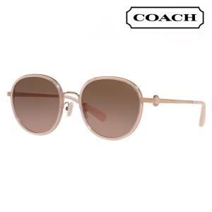 COACH ブラウン サングラス COACH（コーチ） サングラス HC7147 90058G 56 CH556 多角形 メタル