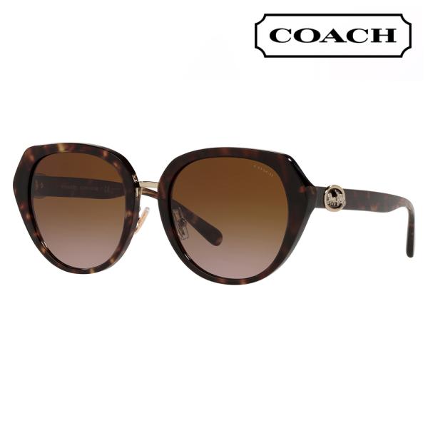 コーチ COACH サングラス HC8331 512013 55 ラウンド  セル  レディース お...