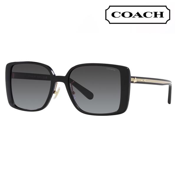 オススメ価格 コーチ COACH サングラス HC8375 50028G 56 スクエア セル レデ...