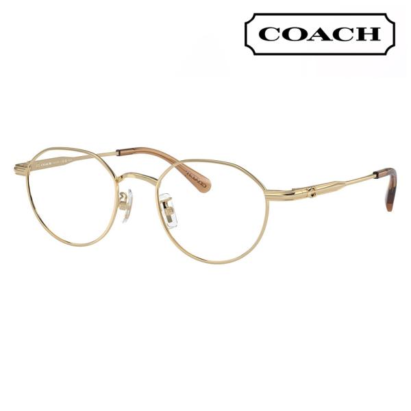 コーチ COACH メガネフレーム HC5173TD 9005 49 ラウンド メタル アジアンデザ...